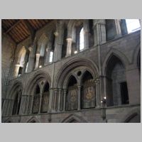 Hexham Abbey, photo by Mike Quinn on Wikipedia, south transept.jpg